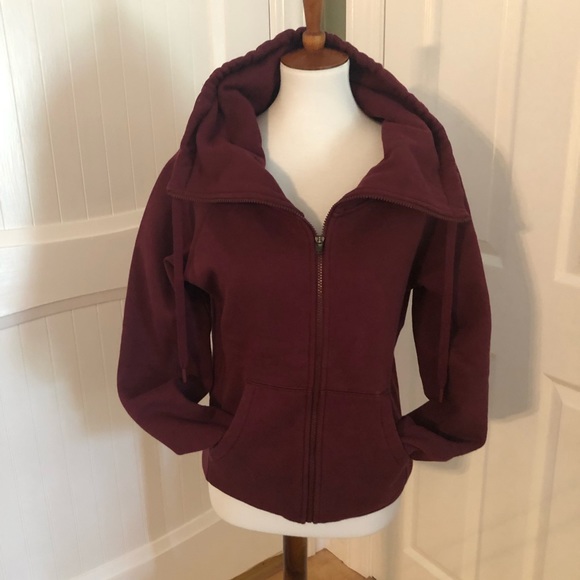 Zella Women’s Small Maroon full-zip Sweatshirt - Picture 4 of 6